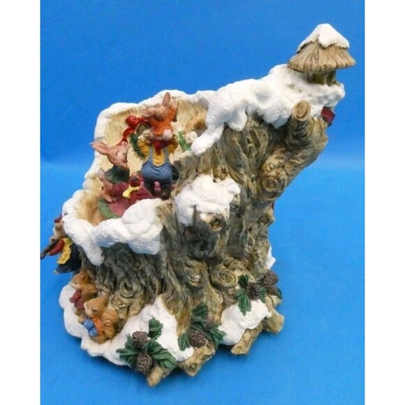 Vintage Berkeley Designs Music Box Santa Jingle Bells Ceramic Decorative Working - Picture 4 of 10